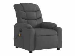 Sillón De Masaje|Sillón de relax | Sillón reclinable de masaje eléctrico tela gris oscuro SHL5950