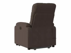 Sillón de relax | Sillón reclinable de masaje elevable tela de microfibra marrón SHL5787 Marru00f3n Outlet