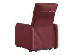 Sillón de relax | Sillón reclinable de masaje de pie cuero artificial tinto SHL8169 Rojo Discount