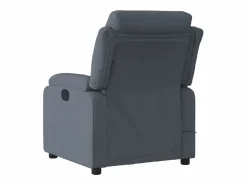 Sillón De Masaje|Sillón de relax | Sillón reclinable de masaje eléctrico terciopelo gris oscuro SHL7399