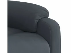 Sillón De Masaje|Sillón de relax | Sillón reclinable de masaje eléctrico terciopelo gris oscuro SHL7399