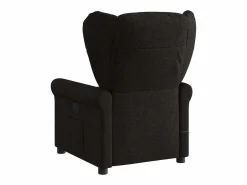 Sillón de relax | Sillón reclinable de masaje eléctrico tela SHL6820 Negro Best