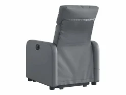 Sillón de relax | Sillón reclinable de masaje de pie cuero artificial SHL6225 Gris Hot