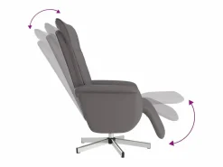 Sillón Relax|Sillón de relax | Sillón reclinable con reposapiés cuero sintético SHL5321