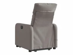Sillón De Masaje|Sillón de relax | Sillón reclinable de masaje elevable tela gris taupé SHL4808