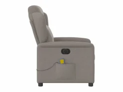 Sillón De Masaje|Sillón de relax | Sillón reclinable de masaje eléctrico tela gris taupe SHL3535