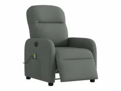 Sillón de relax | Sillón reclinable de masaje eléctrico tela gris oscuro SHL2308^