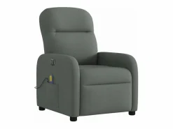 Sillón de relax | Sillón reclinable de masaje eléctrico tela gris oscuro SHL2308^