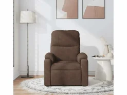Sillón De Masaje|Sillón de relax | Sillón reclinable de masaje tela de microfibra marrón SHL6901