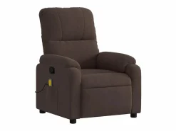 Sillón De Masaje|Sillón de relax | Sillón reclinable de masaje tela de microfibra marrón SHL6901