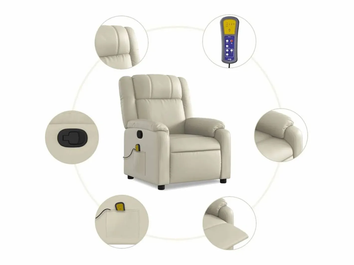 Sillón De Masaje|Sillón de relax | Sillón reclinable de masaje cuero sintético SHL3380