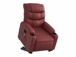 Sillón De Masaje|Sillón de relax | Sillón reclinable de masaje de pie cuero artificial tinto SHL4155