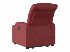 Sillón De Masaje|Sillón de relax | Sillón reclinable de masaje de pie cuero artificial tinto SHL4155