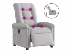 Sillón De Masaje|Sillón de relax | Sillón reclinable de masaje eléctrico tela nube SHL5607