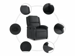 Sillón de relax | Sillón reclinable de cuero auténtico SHL2473^ Clearance