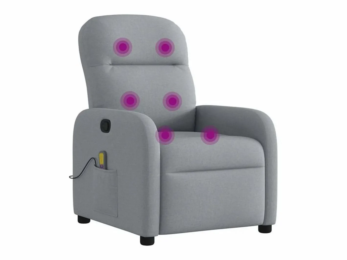 Sillón De Masaje|Sillón de relax | Sillón reclinable de masaje de tela claro SHL2629
