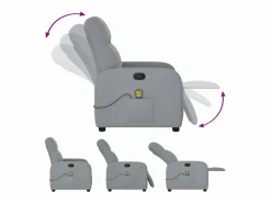 Sillón De Masaje|Sillón de relax | Sillón reclinable de masaje de tela claro SHL2629