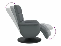 Sillón Relax|Sillón de relax | Sillón reclinable con reposapiés cuero sintético SHL2573