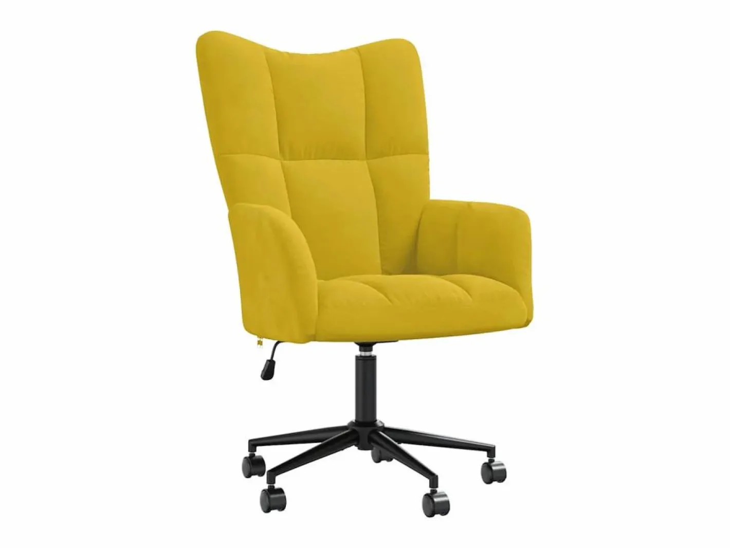 vidaxl Silla De Escritorio|Sillón de relax de terciopelo mostaza
