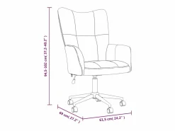 vidaxl Silla De Escritorio|Sillón de relax de terciopelo mostaza