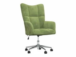 vidaxl Sillón de relax de terciopelo claro Verde Hot