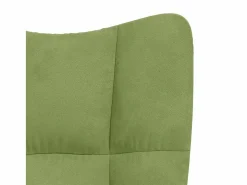 vidaxl Sillón de relax de terciopelo claro Verde Hot