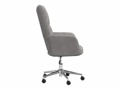 vidaxl Sillón de relax de terciopelo Gris claro Online