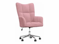 vidaxl Sillón de relax de terciopelo Rosa Hot
