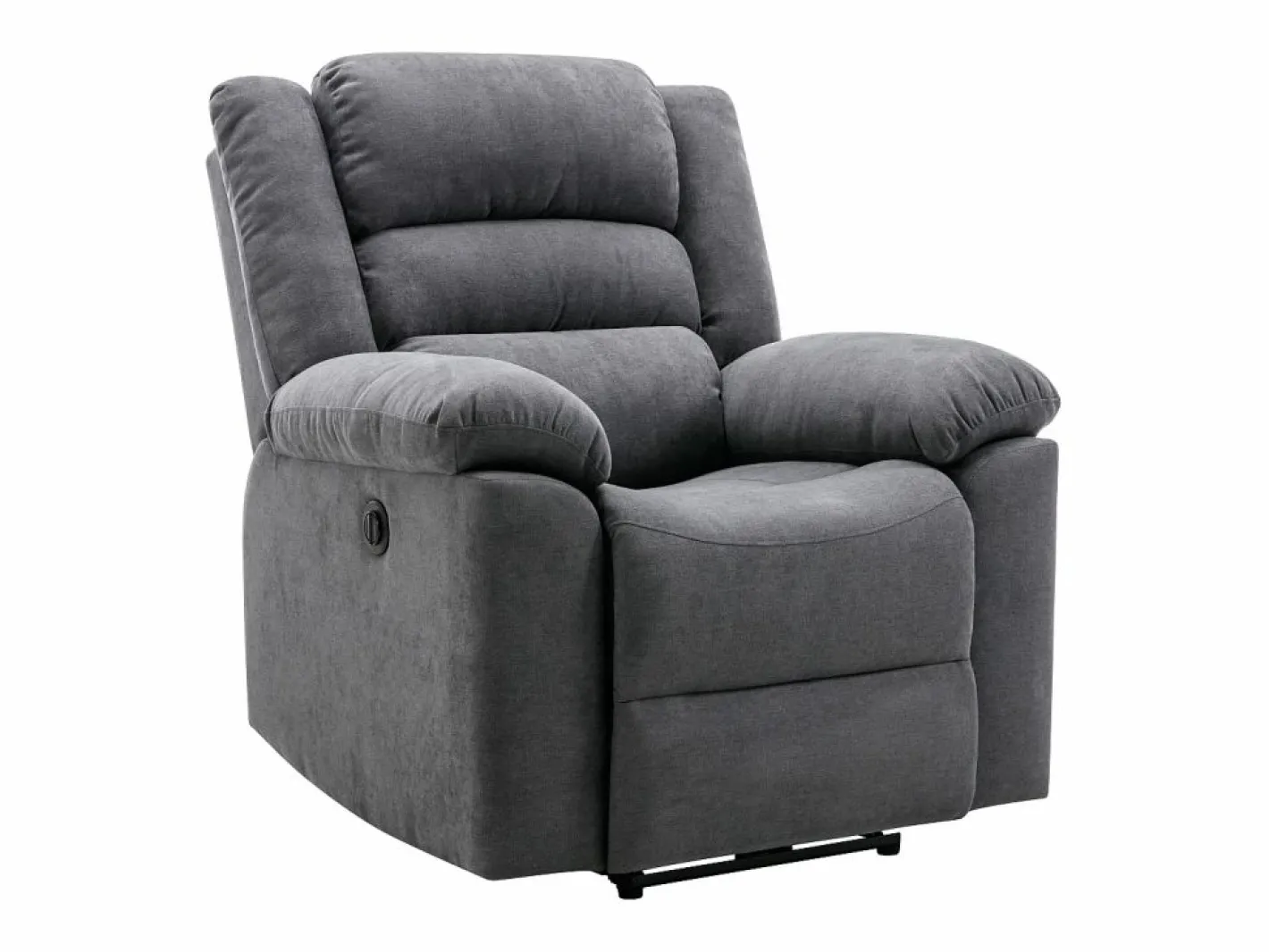 Vente-unique Sillón de relax eléctrico de tela BUROLO Gris Discount