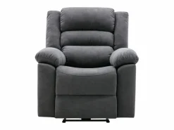 Vente-unique Sillón de relax eléctrico de tela BUROLO Gris Discount