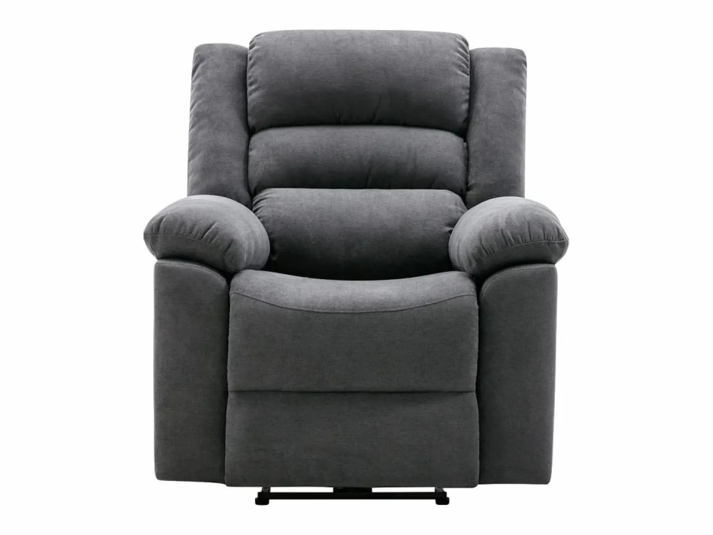 Vente-unique Sillón de relax eléctrico de tela BUROLO Gris Discount