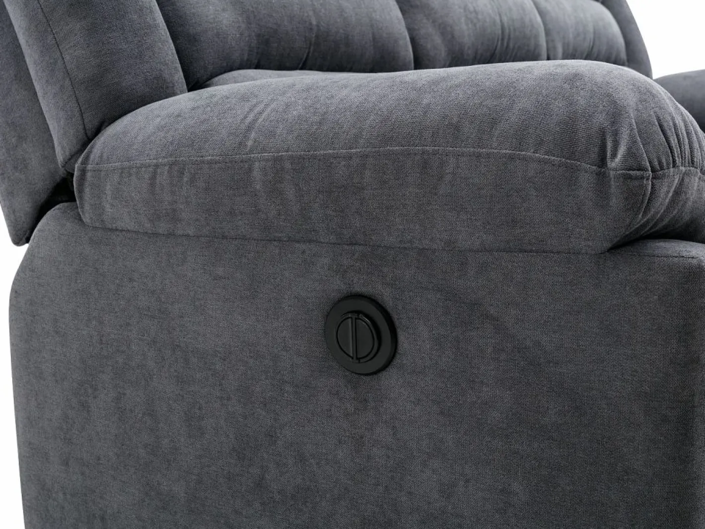 Vente-unique Sillón de relax eléctrico de tela BUROLO Gris Discount