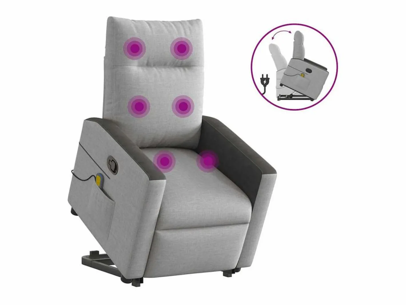 Sillón De Masaje|Sillón de salón | Silla | Sillón de masaje reclinable de pie de tela nube SHL7192