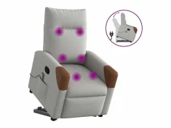 Sillón de salón | Silla | Sillón de masaje reclinable de pie de tela nube SHL4370^ New