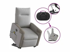 Sillón De Masaje|Sillón de salón | Silla | Sillón de masaje reclinable de pie de tela nube SHL6467