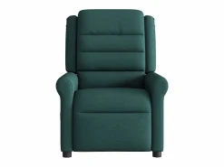 Sillón de salón | Silla | Sillón de masaje reclinable de tela verde oscuro SHL5405^ New