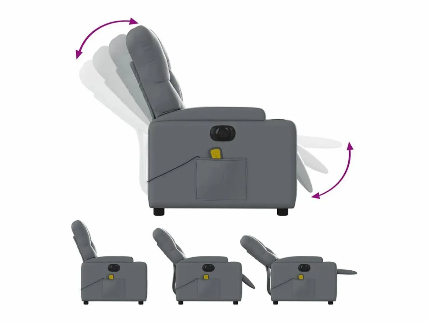 Sillón De Masaje|Sillón de salón | Silla | Sillón de masaje reclinable eléctrico cuero sintético SHL2796
