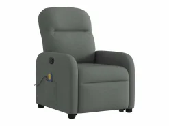Sillón de salón | Silla | Sillón de masaje eléctrico reclinable elevable tela gris oscuro SHL8828 Gris antracita Hot
