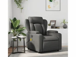 Sillón de salón | Silla | Sillón de masaje reclinable cuero sintético SHL7277 Gris New