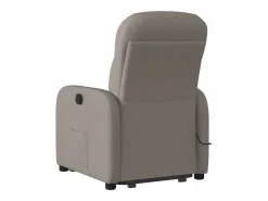 Sillón de salón | Silla | Sillón de masaje eléctrico reclinable elevable tela taupé SHL7158 Topo Sale