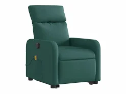 Sillón de salón | Silla | Sillón masaje eléctrico reclinable elevable tela verde oscuro SHL5032 Verde pino Sale
