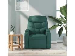 Sillón de salón | Silla | Sillón de masaje reclinable de tela verde oscuro SHL4163^ Hot