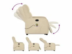 Sillón de salón | Silla | Sillón de masaje eléctrico reclinable elevable tela SHL6500^ Best