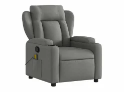 Sillón de salón | Silla | Sillón de masaje reclinable de tela gris oscuro SHL3764^ New