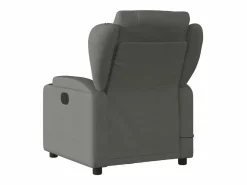 Sillón de salón | Silla | Sillón de masaje reclinable de tela gris oscuro SHL3764^ New