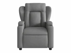 Sillón de salón | Silla | Sillón de masaje reclinable de tela gris oscuro SHL3764^ New