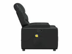 Sillón de salón | Silla | Sillón de masaje reclinable cuero sintético SHL3434 Negro Hot