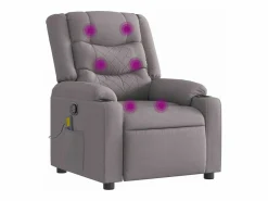 Sillón de salón | Silla | Sillón de masaje reclinable de tela gris taupé SHL7972 Topo Discount