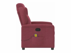 Sillón De Masaje|Sillón de salón | Silla | Sillón de masaje reclinable de tela color vino tinto SHL9983