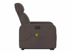 Sillón de salón | Silla | Sillón masaje eléctrico reclinable elevable tela marrón oscuro SHL8888 Marru00f3n Clearance